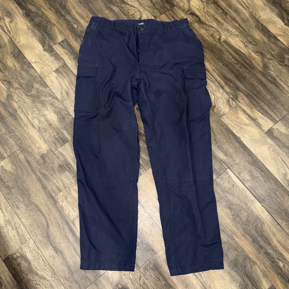 PROPPER Tactical Pants Cargo Utility Ripstop Adjustable Men's Sz XL/L Navy Blue